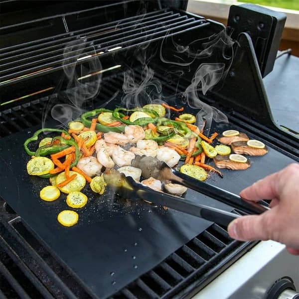 Lollanda Svart Grillmatta, Ugnsmatta, Bakningsmatta - Non Stick - 40x33cm
