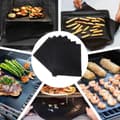 Miniatyrbild 7 av 7: Lollanda Svart Grillmatta, Ugnsmatta, Bakningsmatta - Non Stick - 40x50cm