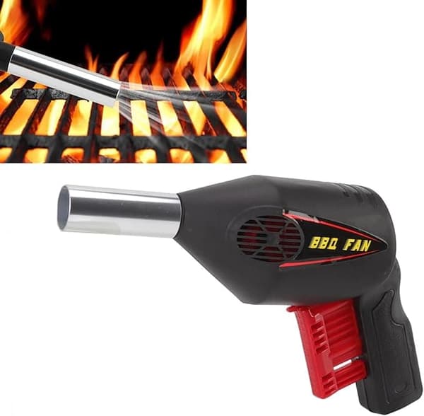 OBOSOE Bärbar Grillfläkt - Luftblåsare för Utomhusgrill