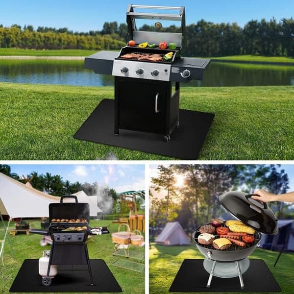 OBOSOE Brandsikker og varmebestandig grillmåtte/grilltilbehør