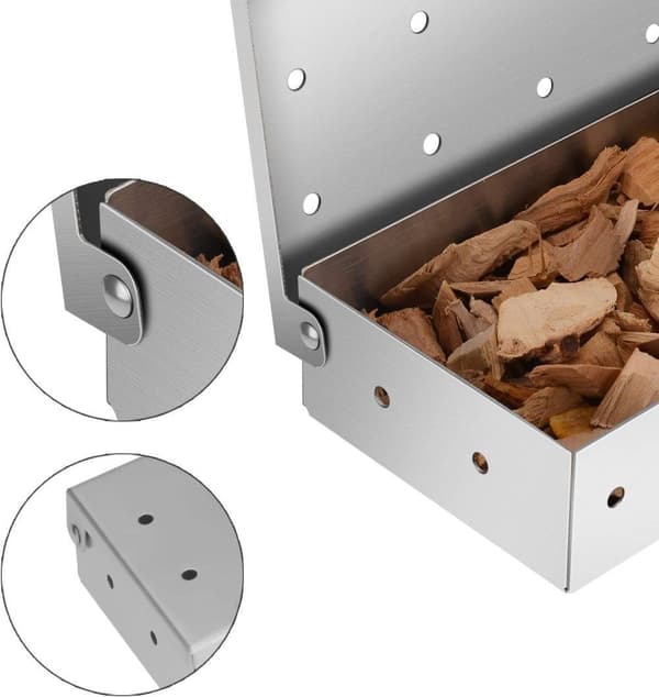 Bomclap Rökbox i Rostfritt Stål för Gasgrill – Ger Autentisk Rökflärmsmak |Rostfri & Långlivad