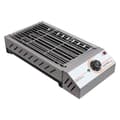 Miniatyrbillede 2 af 2: Elektrisk Bærbar Grill, Justerbar Temperatur, Non-Stick Kogesurface, Rustfrit Stål,Sølv
