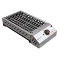 Miniatyrbillede 1 af 2: Elektrisk Bærbar Grill, Justerbar Temperatur, Non-Stick Kogesurface, Rustfrit Stål,Sølv