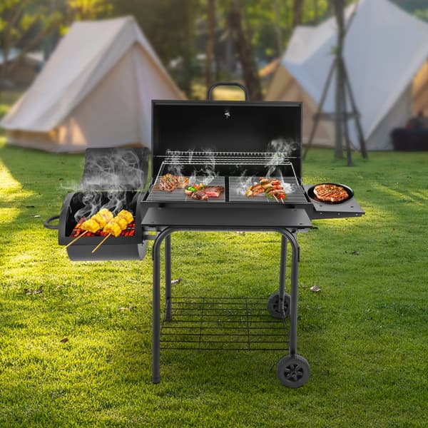 Foldbar Kulgrill, Legering Stålramme, Madlavningsområde 15,35"x13,39"