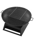 Miniatyrbild 6 av 10: Trädgårdskamin med grill, svart stål, SEMERU Lumarko!