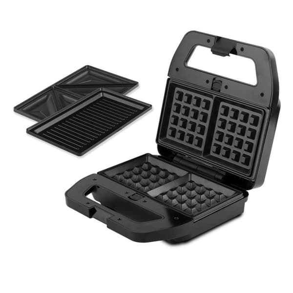 Elektrisk Grill Brødrister Vaffelmaskine 3i1 Berlinger Haus Bh-9461 Lumarko!