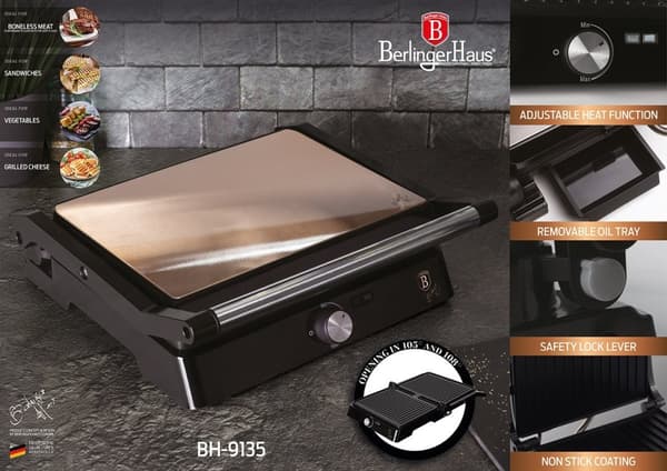Elektrisk Grill Brödrost Berlinger Haus Bh-9135 Lumarko!
