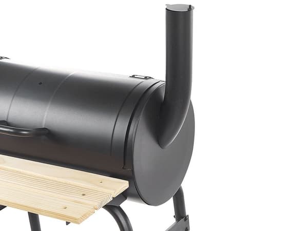 Kolgrill med rökhus svart SATAH Lumarko!
