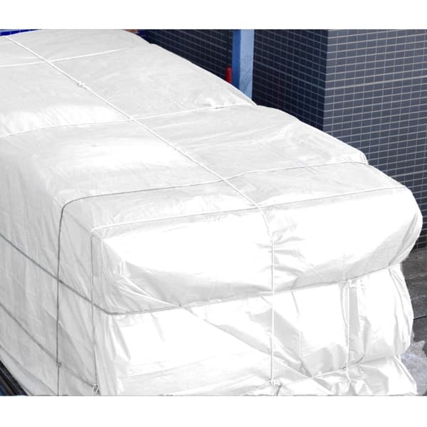 ECD Germany Kannata tasopudos taso silmälaseilla 3x5 m 15 m² 180g / m² Valkoinen valmistettu polyetyleeni-muotin