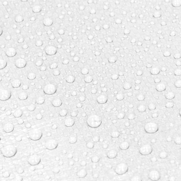 ECD Germany dækker flyvevævsplan med eyelets 4x6 m 24m² 180g / m² hvid lavet af polyethylen støbeform resistent vandtæt tearfast beskyttelsesplan