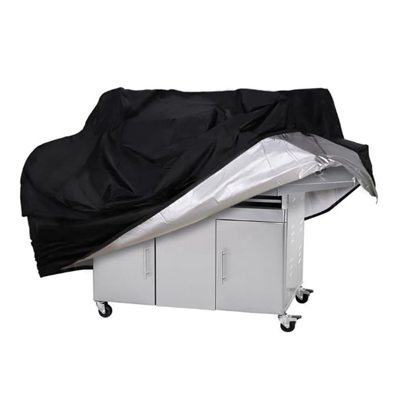BBQ Grill överdrag Svart 183x66x130 cm