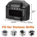Miniatyrbild 4 av 4: Skyddsöverdrag för grill - Svart - 145 x 61 x 117 cm - Anti-UV/Vattentät