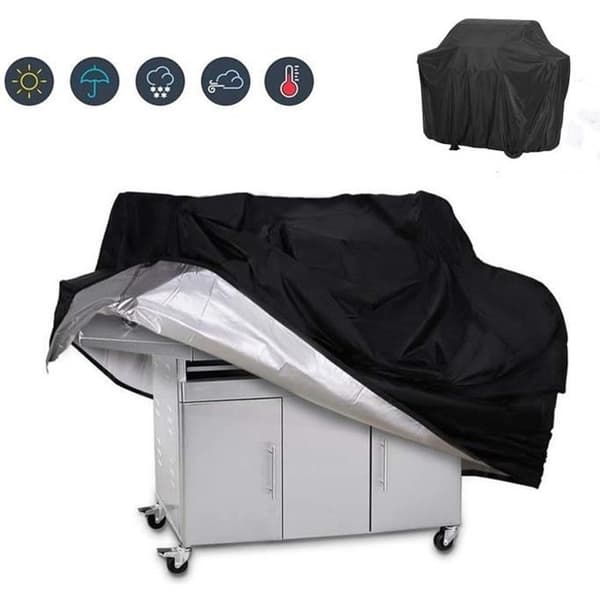 Skyddsöverdrag för WINPOWER grill - 145x61x117cm - Svart - 201D polyestertyg