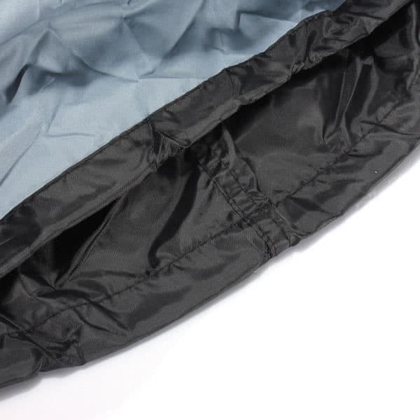 Skyddsöverdrag för grill - LESHP - 145x61x117cm - Vattentät polyester - Svart