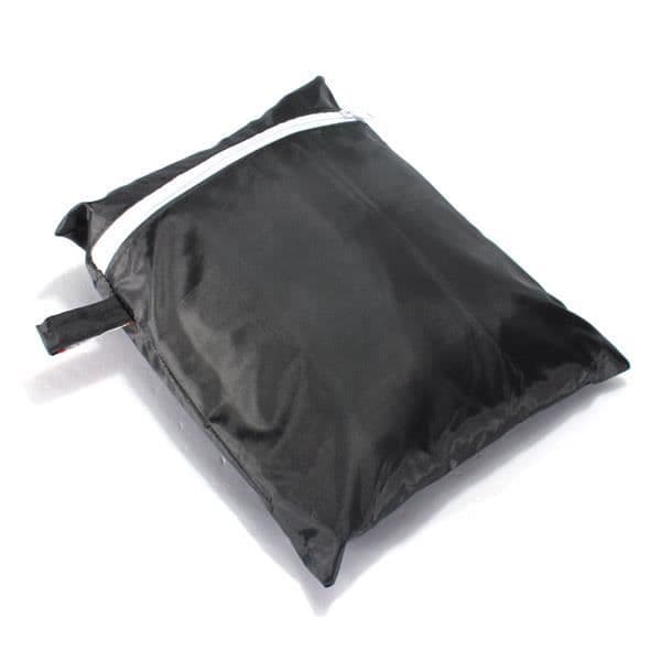 Skyddsöverdrag för grill - LESHP - 145x61x117cm - Vattentät polyester - Svart