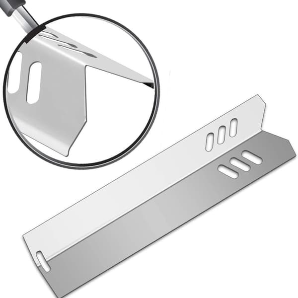 INF 4 pakkauksen grillilämpölevyt Dyna-Glolle, Uniflamelle, takapihagrillille - hopea 0
