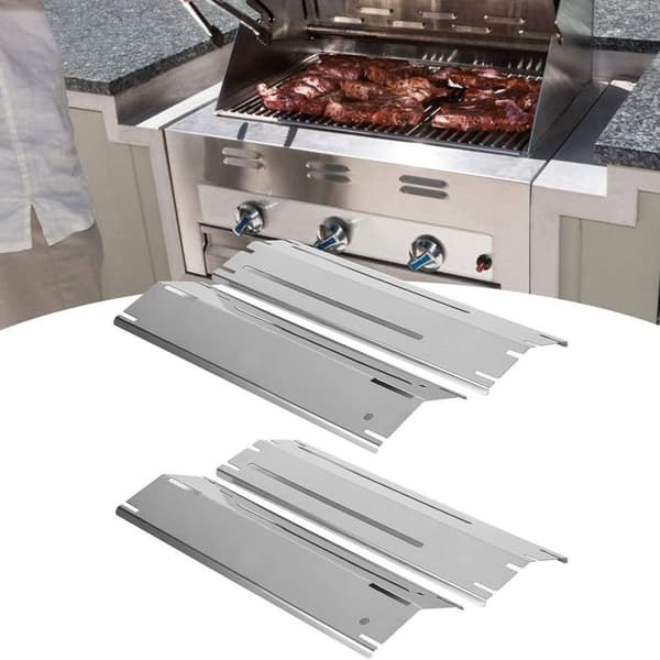 INF 3-osaiset grillilämpölevyt kaasugrilleille - hopea 0