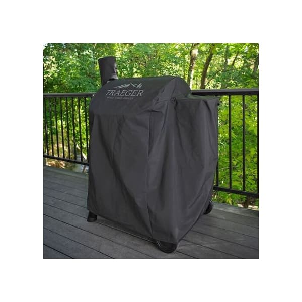Barbecueöverdrag - TRAEGER - PRO 575 - Grå - Mått 104x69x135 cm - Skydd i alla väder.