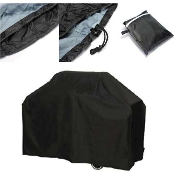 Vattentät Anti-UV / Anti-fukt grillskydd - Svart - 145x61x117cm - Polyeten