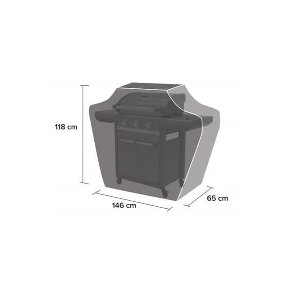 CAMPINGAZ Klassiskt grillskydd 118 x 146 x 65 cm Svart polyester Hög motståndskraft