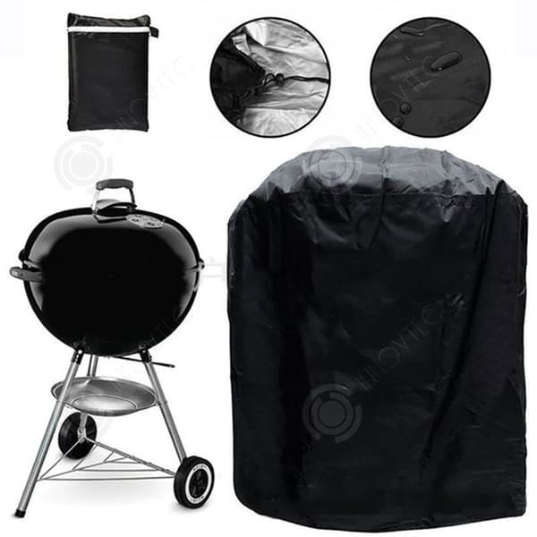 INN Grillskydd 77x58cm grillskydd anti-vind anti-UV anti-vatten anti-fukt dammtätt utomhus grillskydd svart