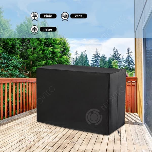 INN Skyddsöverdrag 130x65x105cm utomhusgrillskydd 210D oxfordtyg damm- och vattentätt skydd BBQ-överdrag