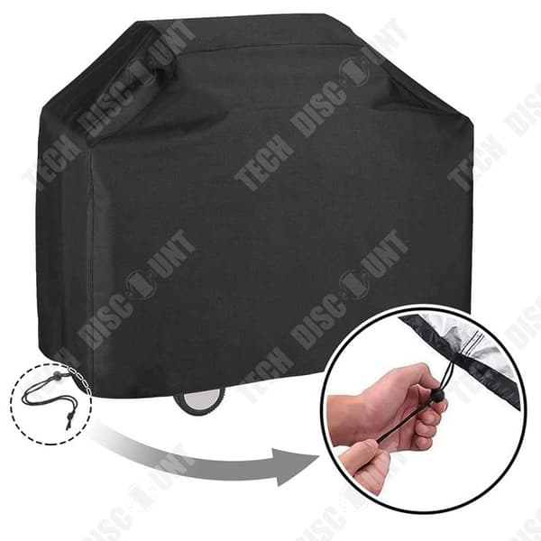 Grillöverdrag 145x61x117cm Utomhus Oxford-tyg Dammtätt överdrag Solskyddsduk Grillkåpa huva