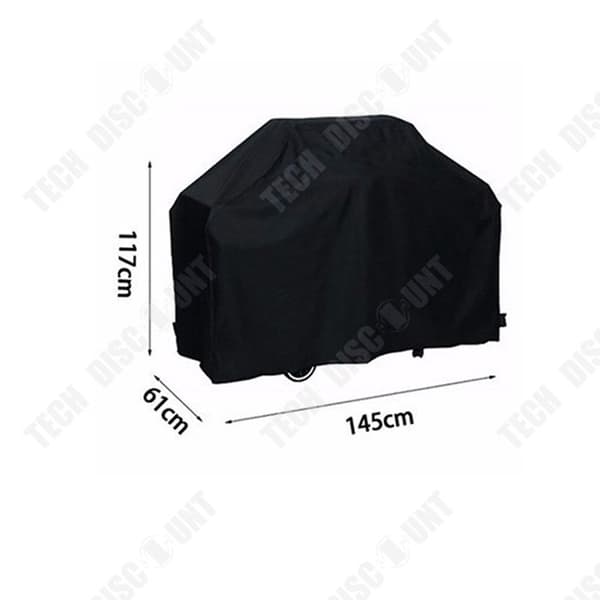 Grillöverdrag 145x61x117cm Utomhus Oxford-tyg Dammtätt överdrag Solskyddsduk Grillkåpa huva