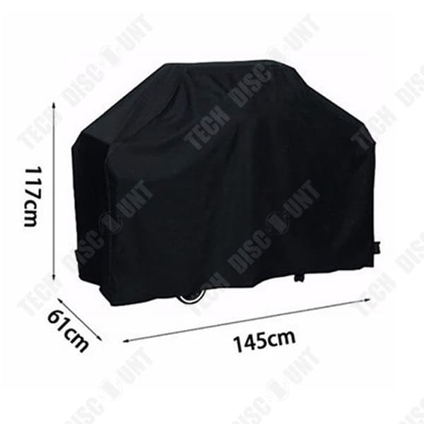 Vattentät BBQ-överdrag 145*61*117 cm Oxford-duk utomhus Dammtät överdrag Tyg Solskydd Ugnsöverdrag Tyg