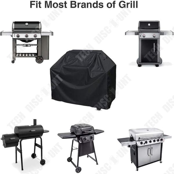 Vattentät BBQ-överdrag 145*61*117 cm Oxford-duk utomhus Dammtät överdrag Tyg Solskydd Ugnsöverdrag Tyg