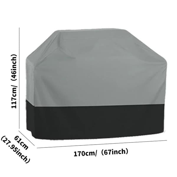 BBQ Dække, Vandtæt Oxford Stof, UV Modstandsdygtig,170x61x117cm