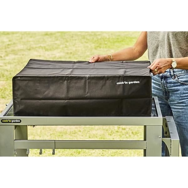 Överdrag till plancha - COOK'IN GARDEN - L 69 x D 59 x H 21 cm - Svart polyester - Vattenavvisande och vattentät