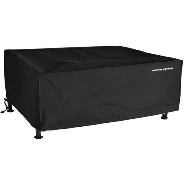 Överdrag till plancha - COOK'IN GARDEN - L 69 x D 59 x H 21 cm - Svart polyester - Vattenavvisande och vattentät
