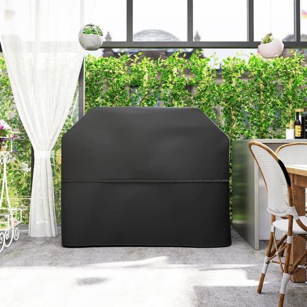 Grilli peite, 147x61x122 cm, Musta