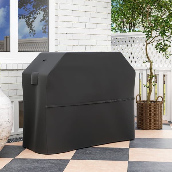 Grilli peite, 147x61x122 cm, Musta