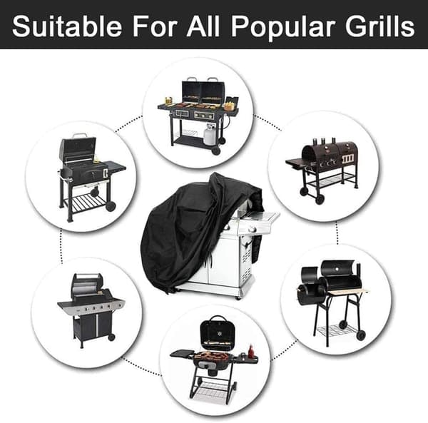 Lollanda Vedenpitävä Grillikansi 145x61x117 cm - 210D Oxford, UV-suoja grillin kannelle