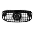 Miniatyrbillede 2 af 2: GT Front Bumper Gitter, Glansfuld Sort Finish, Vertikal Billet Stil,som vist
