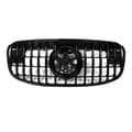 Miniatyrbillede 1 af 2: GT Front Bumper Gitter, Glansfuld Sort Finish, Vertikal Billet Stil,som vist