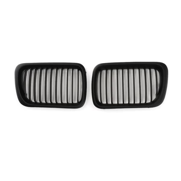 Frontkølergrill, ABS-materiale, letvægtsdesign,Matte Sort