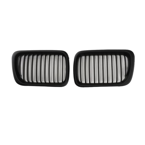 Frontkølergrill, ABS-materiale, letvægtsdesign,Matte Sort