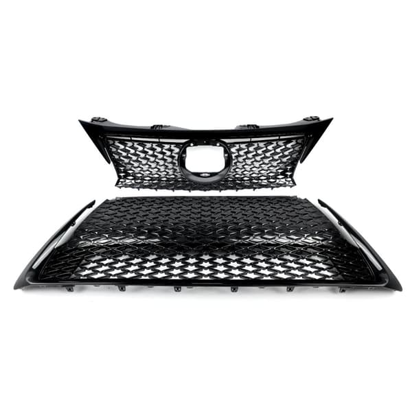 Front Bumper Gitter, F-Sport Stil, Performance/Custom Fit,Glansende Sort