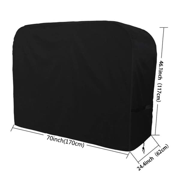 OBOSOE Grillbetræk 170x61x117 cm – beskytter mod vind og vejr, 420D Oxford-stof til gasgrill op til 4 brændere