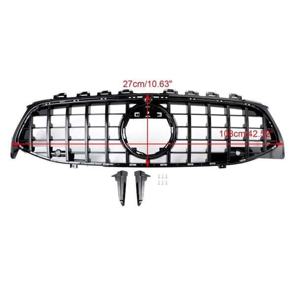 Framstötfångargrill, ABS-material, förbättrad luftflöde