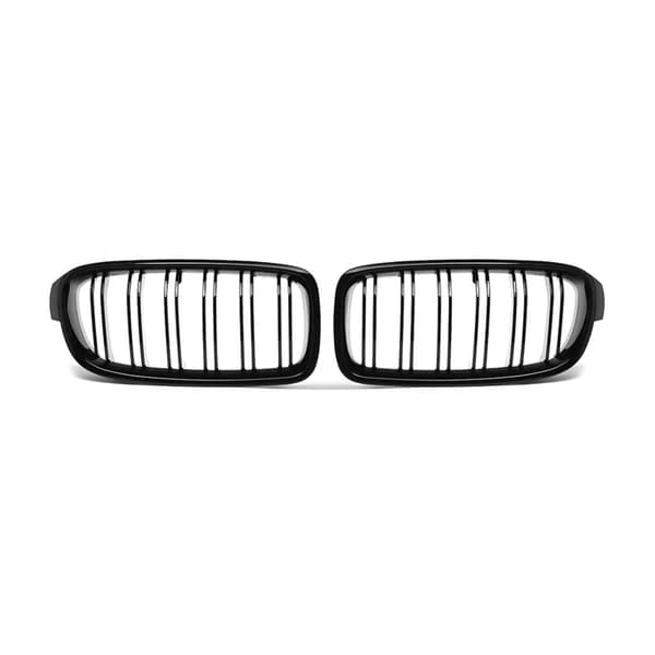 Front Bumper Gitter, ABS Materiale, Installation til Front, Venstre, Højre,Glans Sort