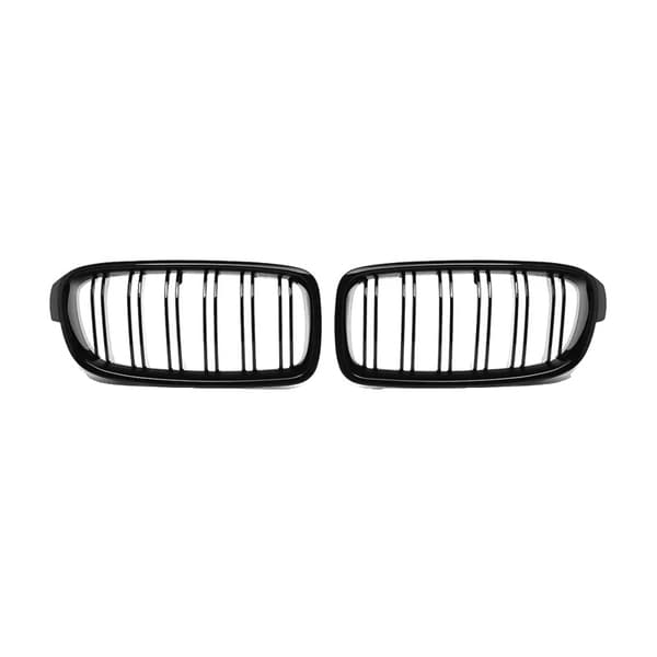 Front Bumper Gitter, ABS Materiale, Installation til Front, Venstre, Højre,Glans Sort