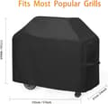 Miniatyrbillede 6 af 7: Lollanda Grillovertræk, Heavy Duty Grillovertræk Vandtæt Grillovertræk 145x61x117 cm – 210D Oxford Vandtæt, UV-beskyttelse