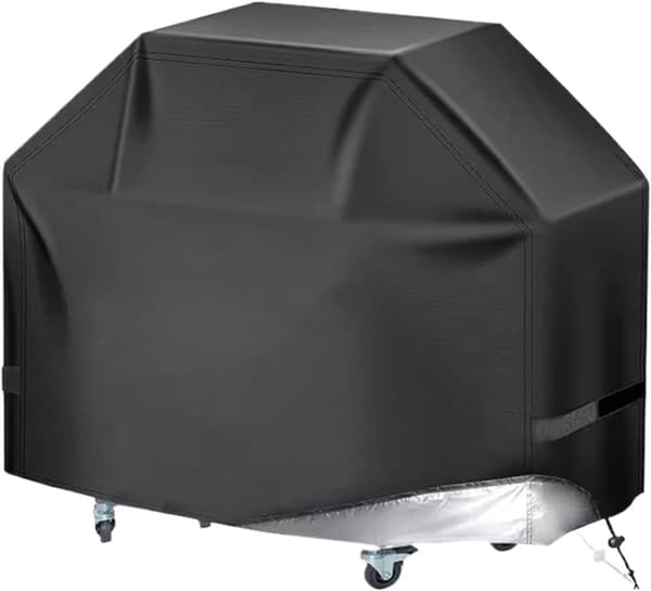 Lollanda Kraftigt grillöverdrag, Grillskydd 210D Oxford 145/170/190x61x117 cm  – Vattentätt, UV-skydd för Grill Skydd 145×61×117cm