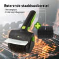 Miniatyrbild 4 av 6: HomeTech Elektrisk BBQ-borste i stål – Trådlös och roterande