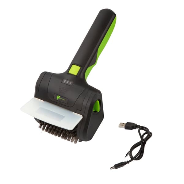HomeTech Elektrisk BBQ-borste i stål – Trådlös och roterande