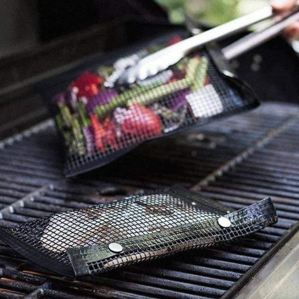 2X grillposer, meshposer til grillning